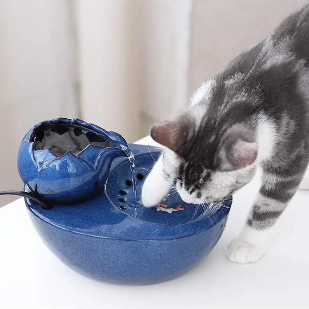 Fontaine-à-eau-pour-chat-bleu