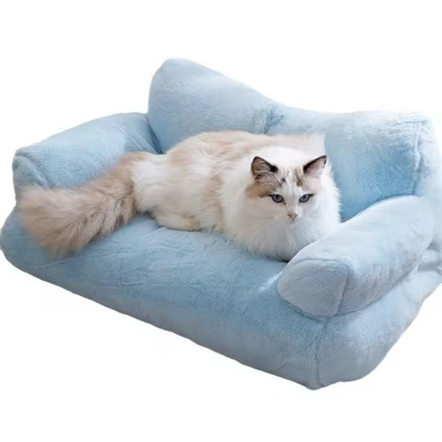 canape-pour-chat-bleu