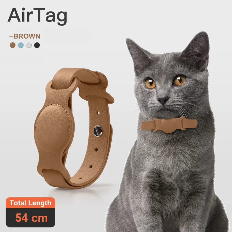 collier-chat-gps-marron-54cm