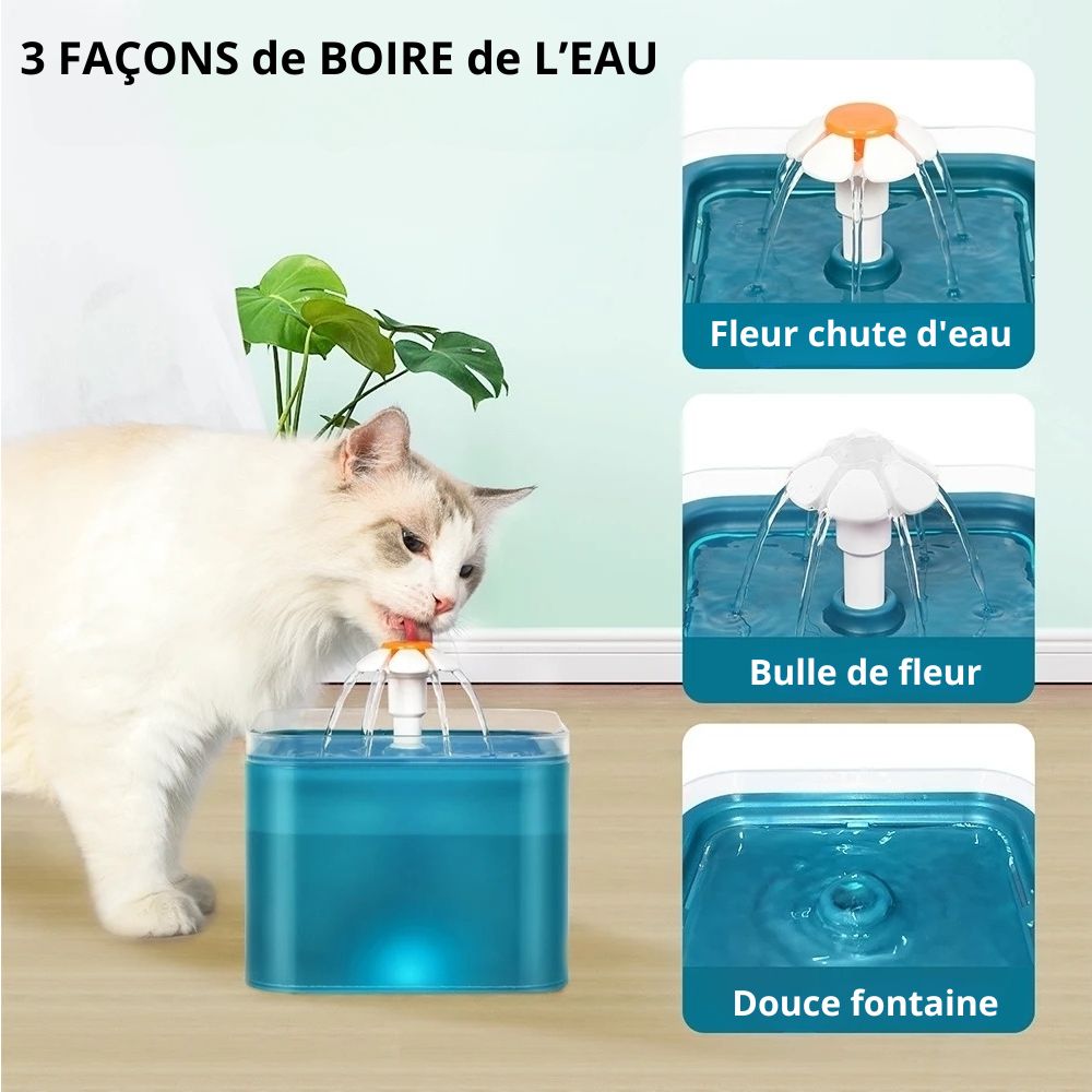 fontaine-à-eau-pour-chat-flux-d 'eau