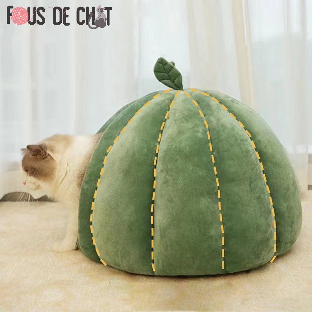 lit-pour-chat-citrouille-design